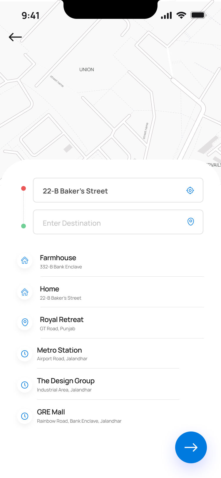 Vehicle selection