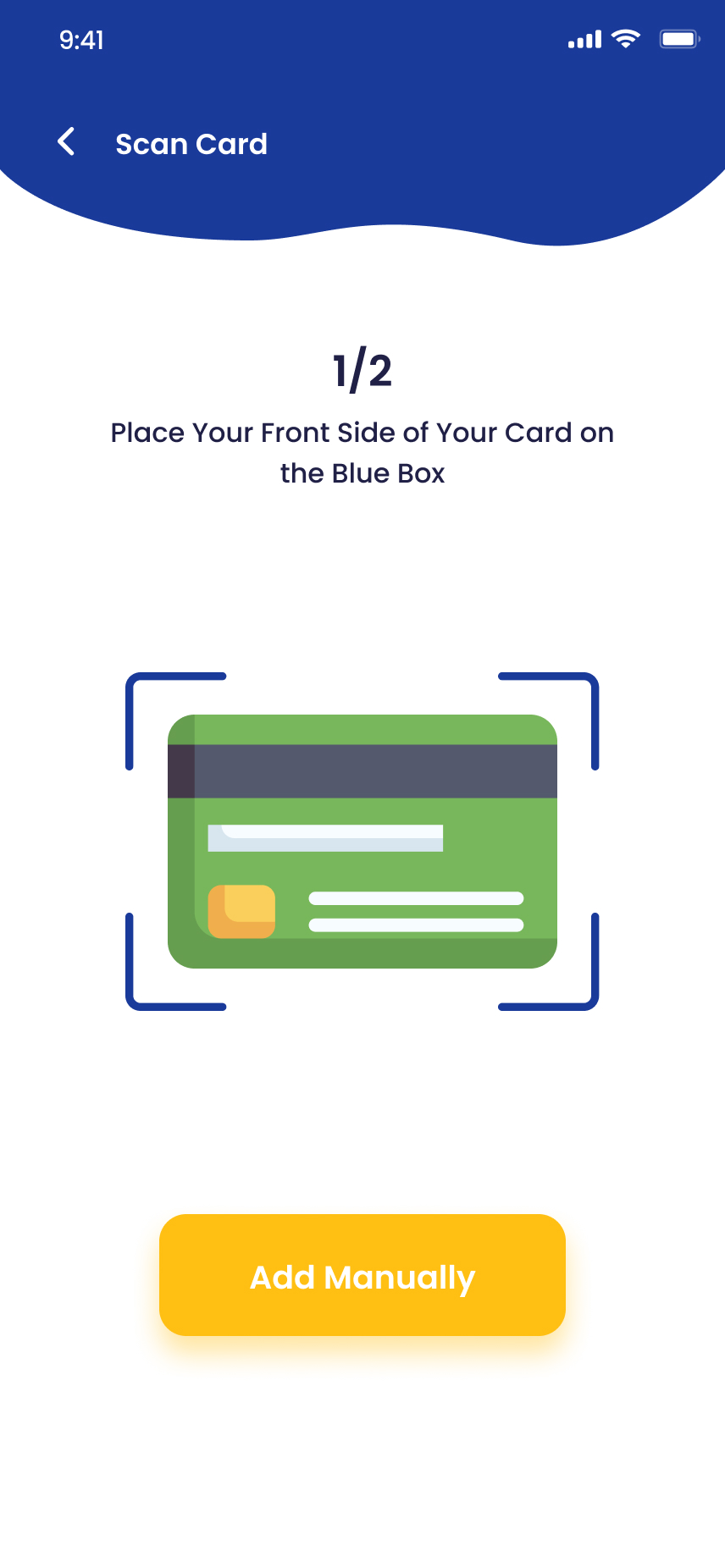 Card screen