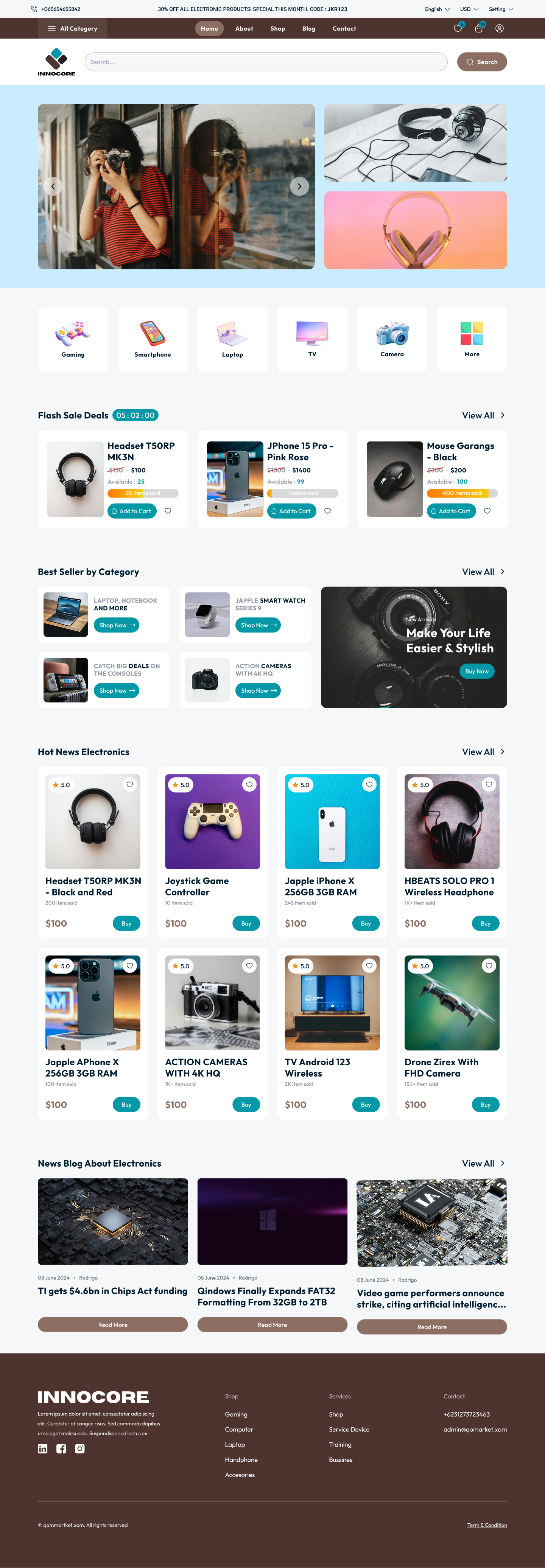 E-commerce home