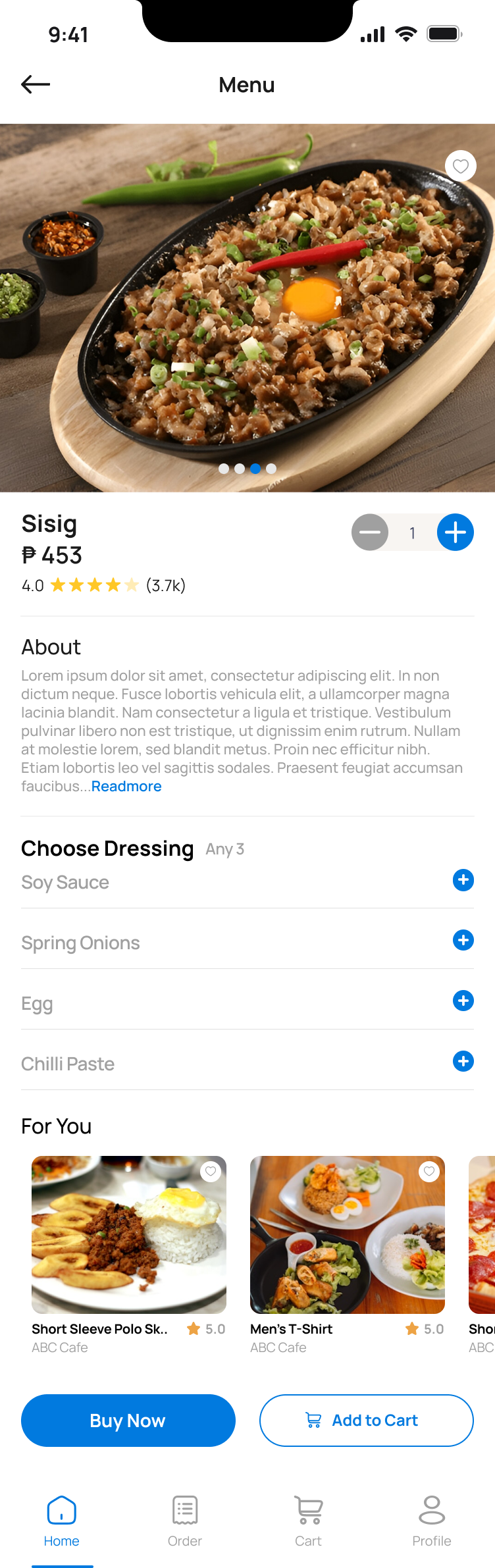 Food checkout
