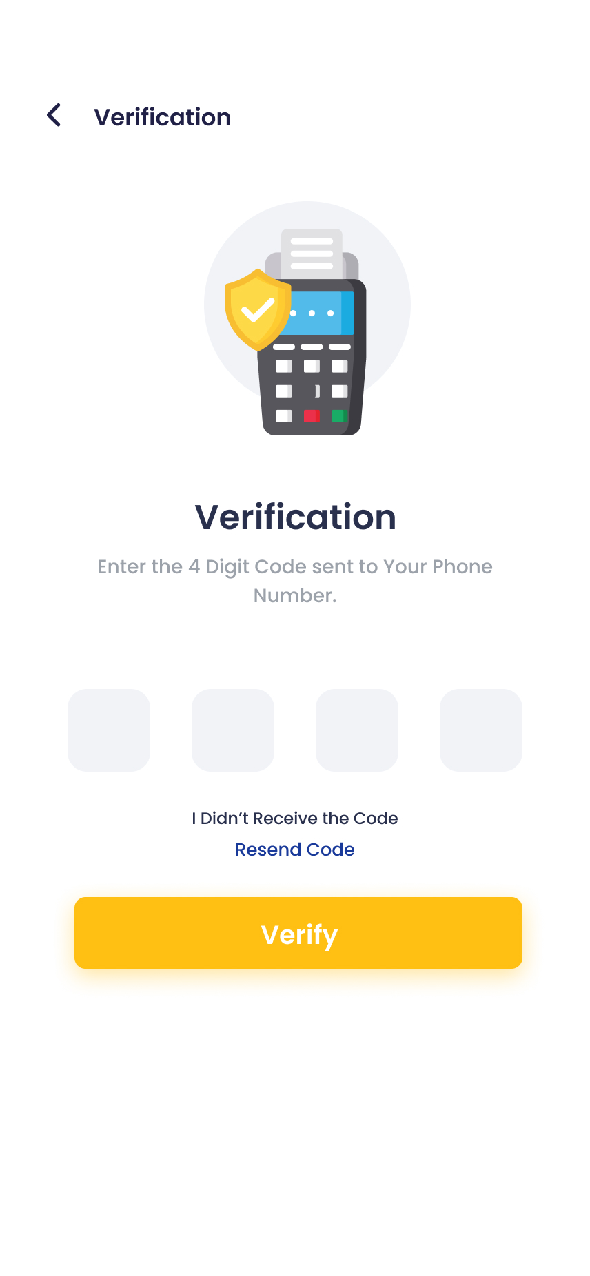 Onboarding screen
