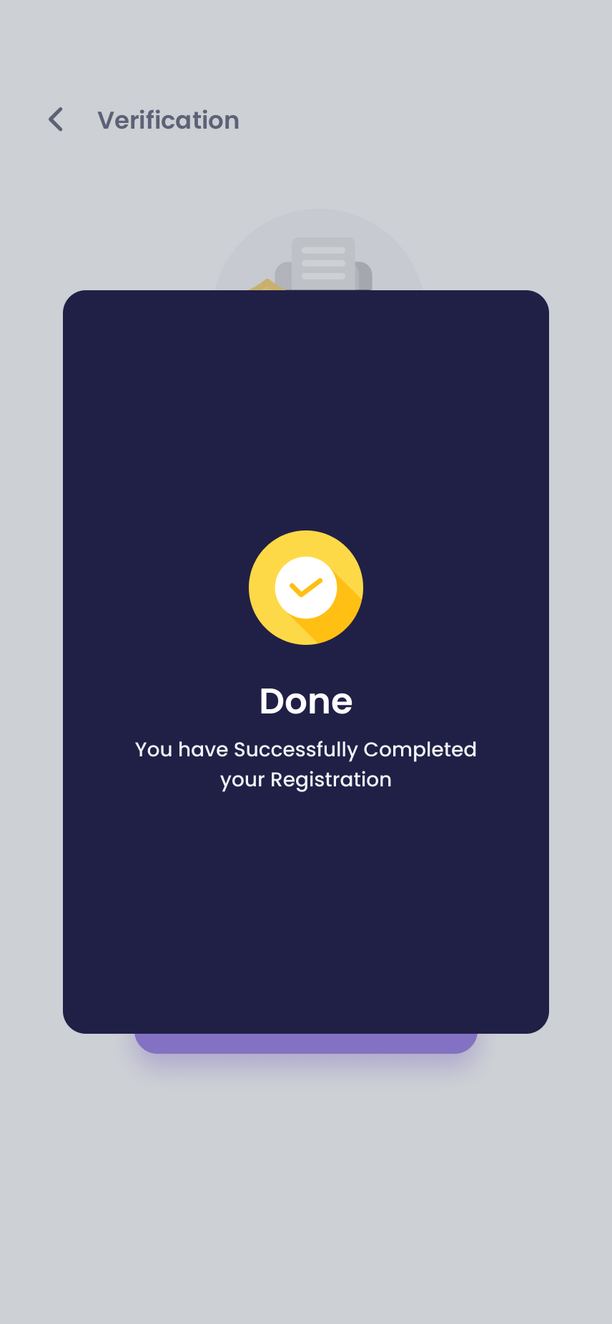 Onboarding screen